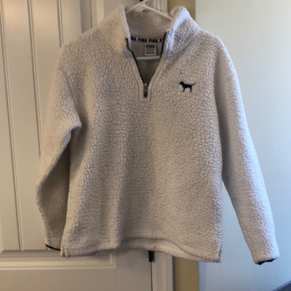 PINK Sherpa half zip